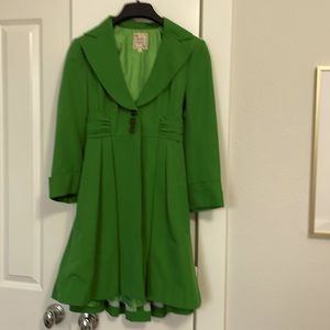 Beautiful green trench coat